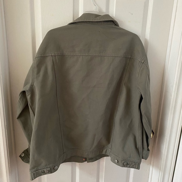 NWOT Boyfriend Green Jean Jacket (XL) - Picture 4 of 4